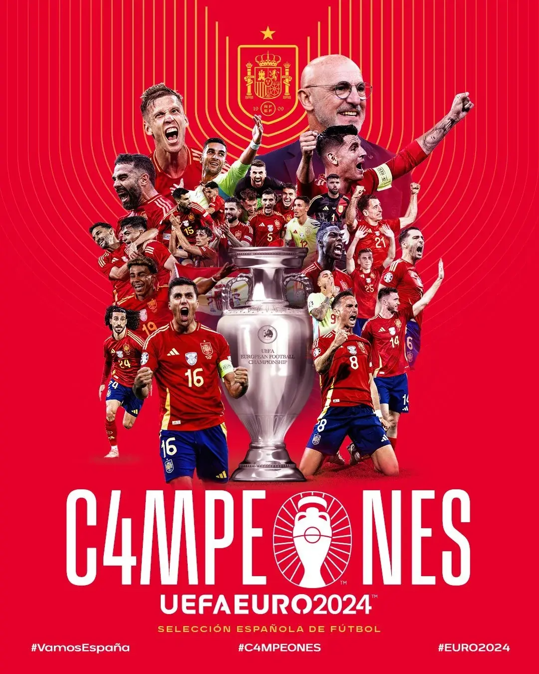 Selección española campeona de Europa